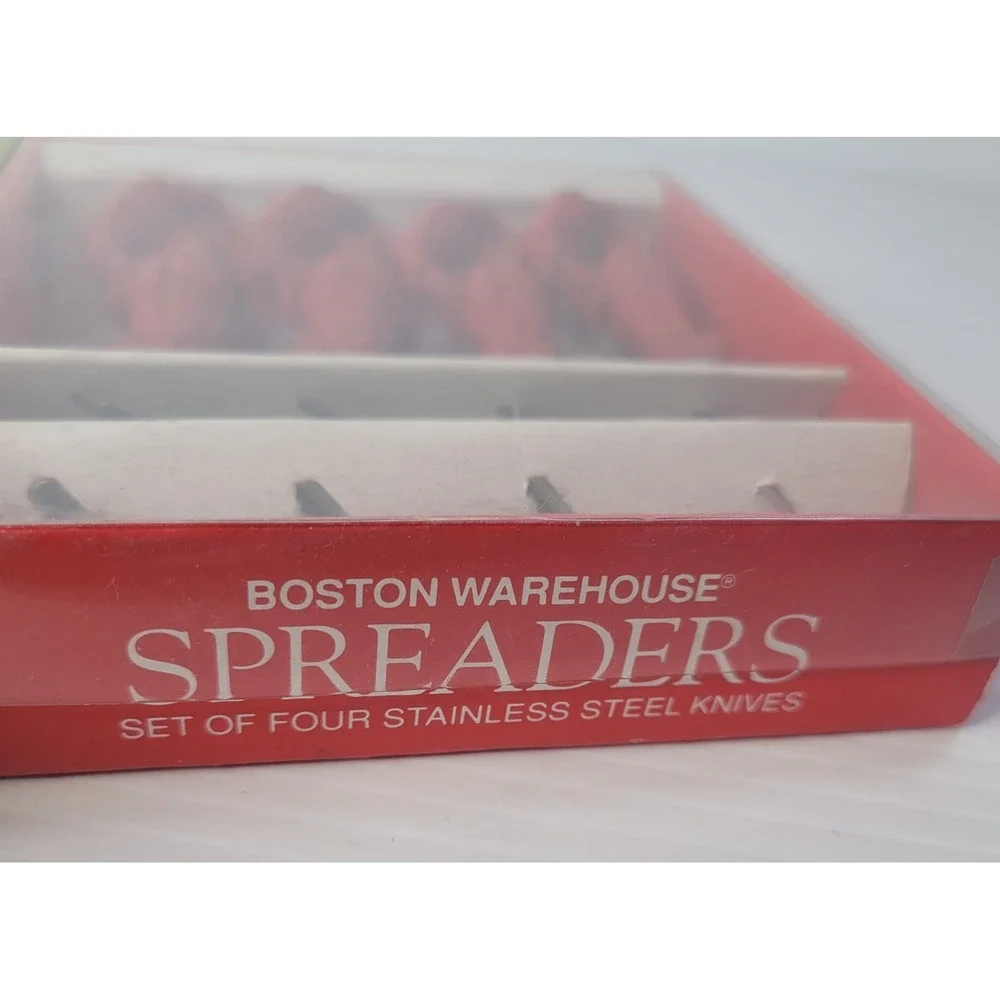 Boston Warehouse Lobster Handle Spreader Knife Set Swizzle Sticks New Old Stock